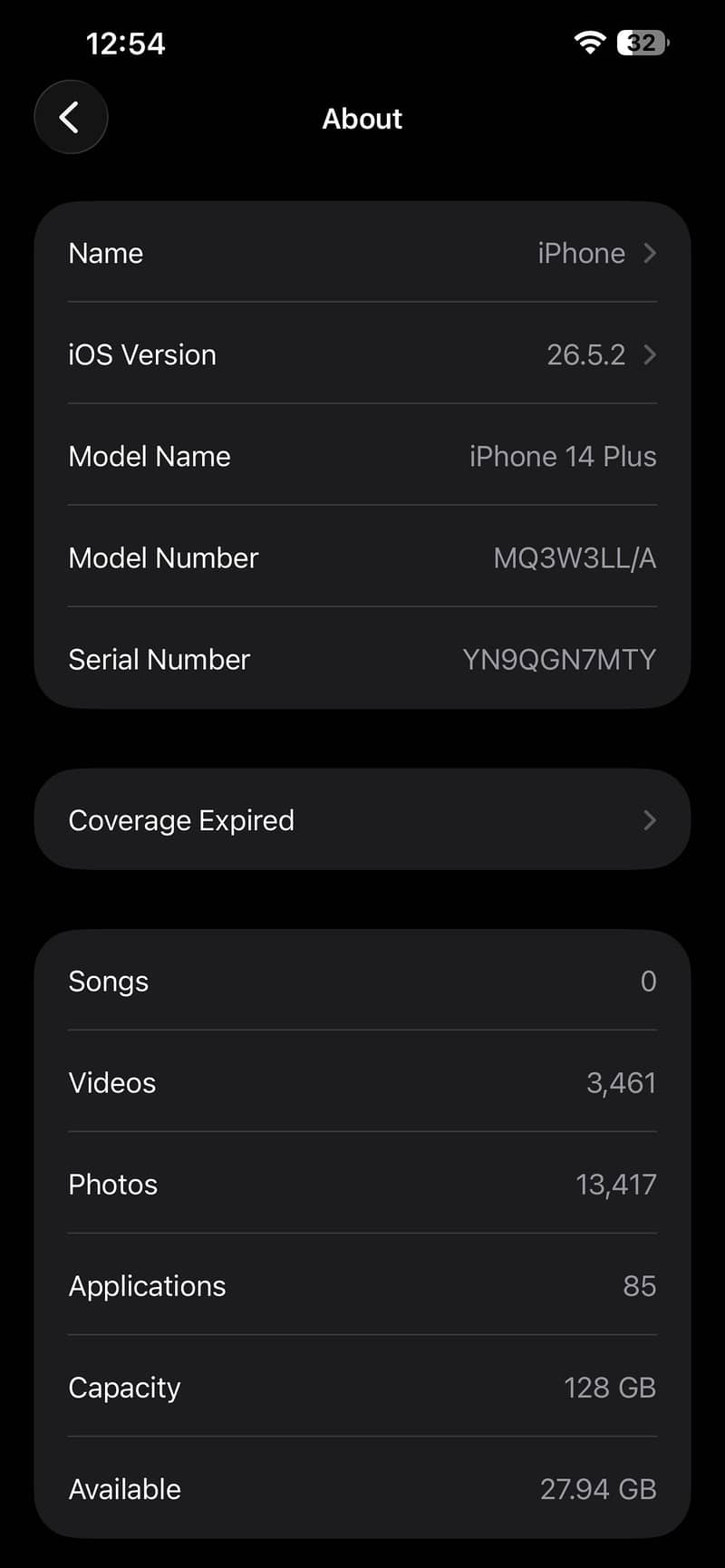 iPhone 14 plus JV 1