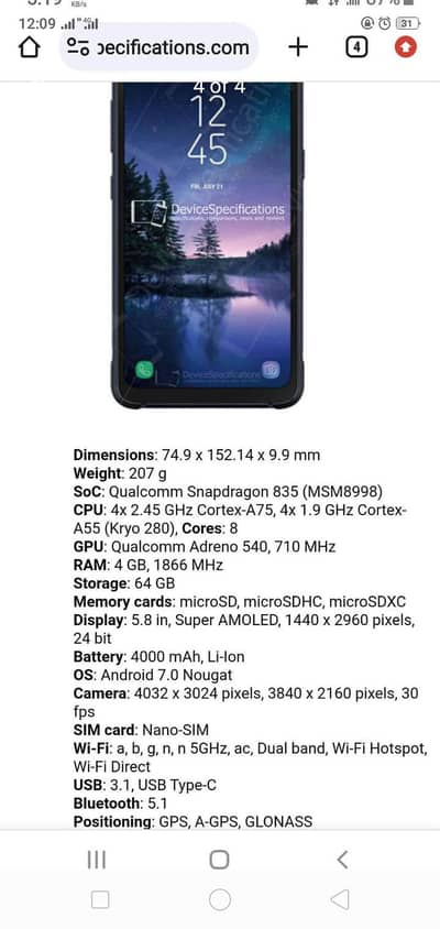 samsing gallaxy s8 active AT&Tamsung Mobile S8 Active