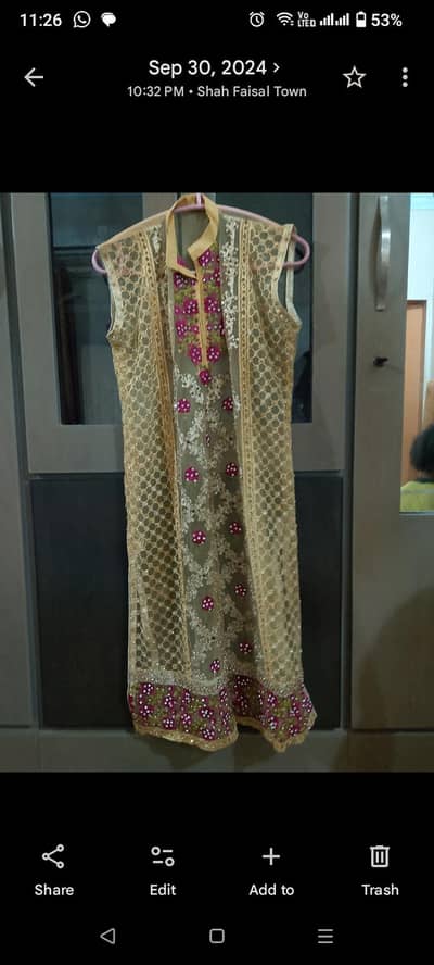 unstitched party wear dress