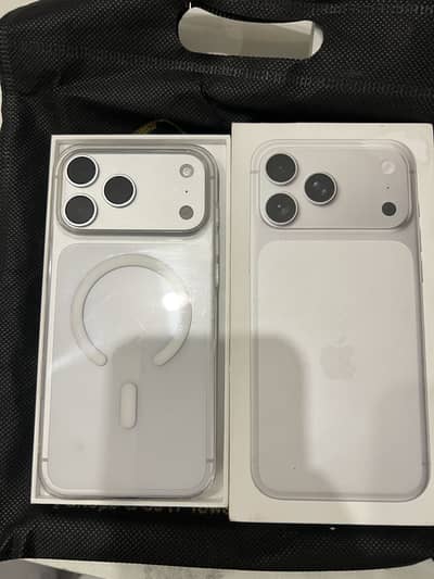 I Phone 17 Pro Max Non Pta LLA 9 cycle silver white