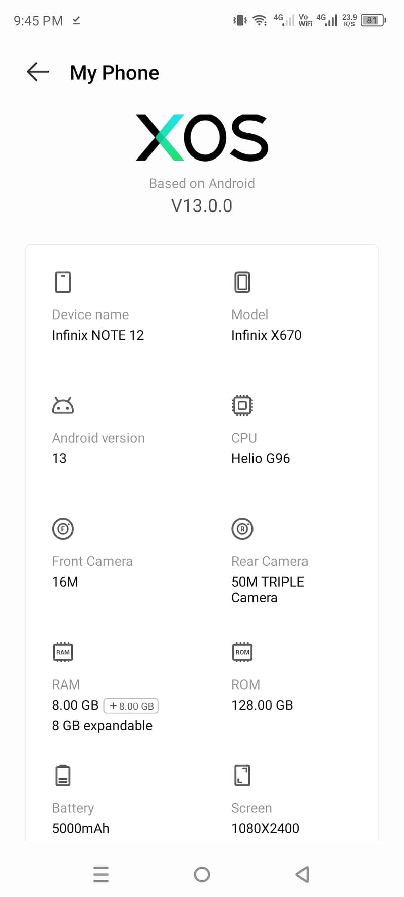 Infinix Note 12 5