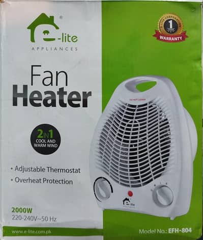 elite fan heater 2 in 1 (warm and cold Air flow)