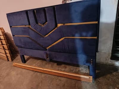PREMIUM BLUE BED FOR SALE. ONLY BED