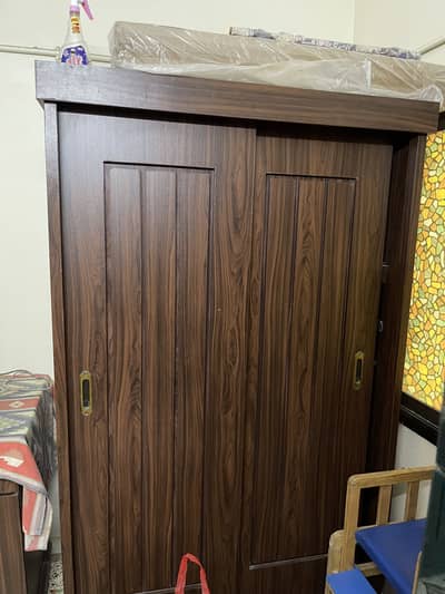 Just Like New 2 Door Sliding Wardrobe, Premium Wood Finish
