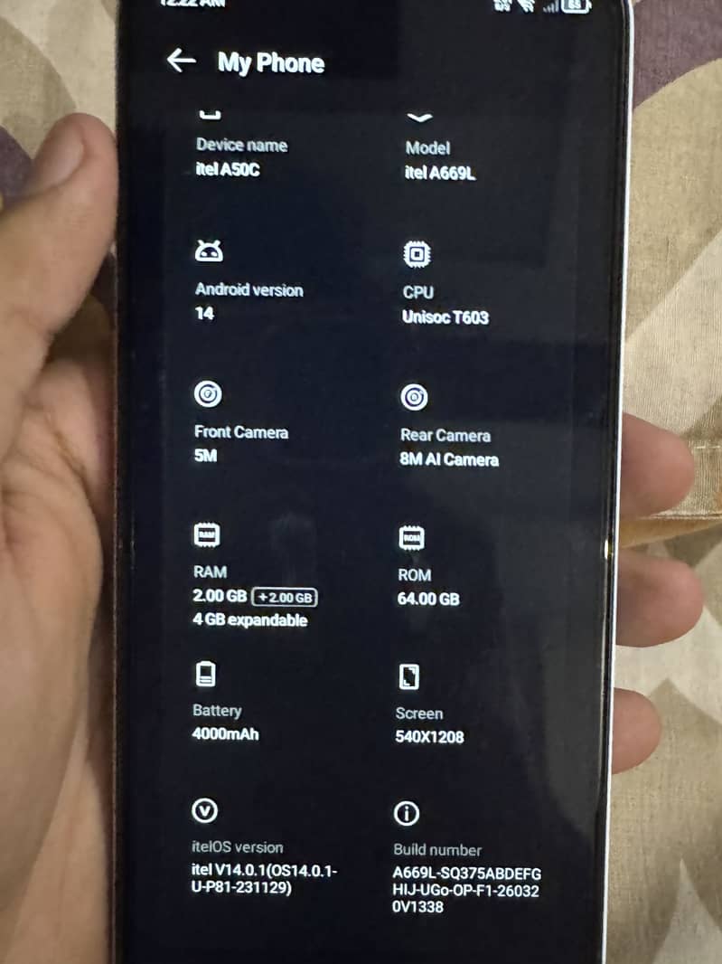 Itel A50C 2