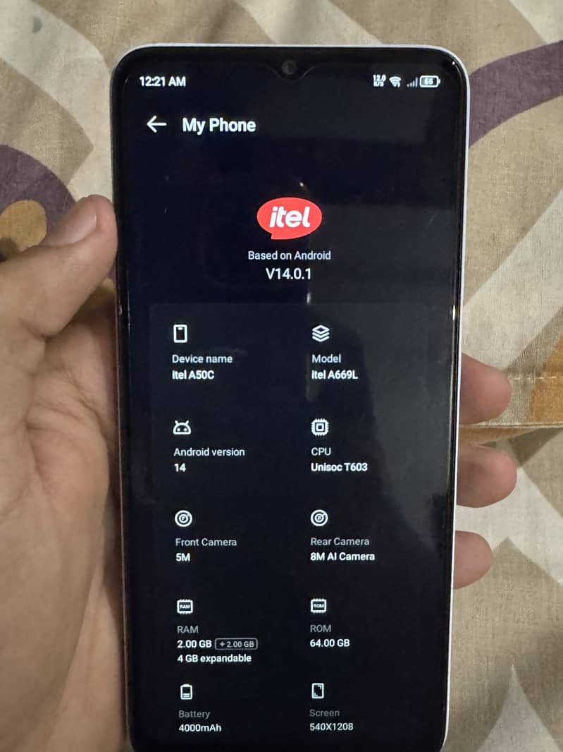 Itel A50C 4