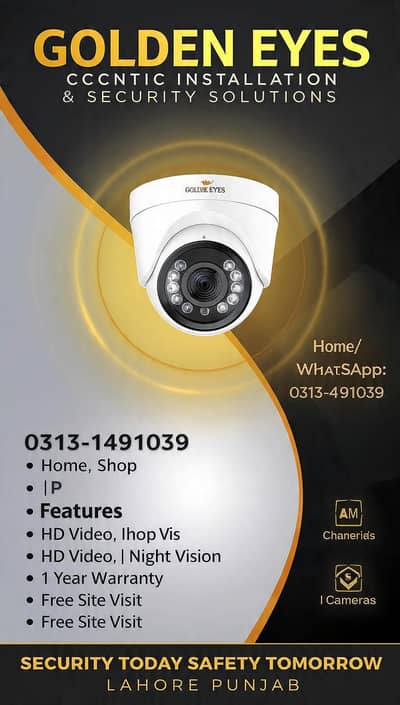 golden eyes cctv camera installation