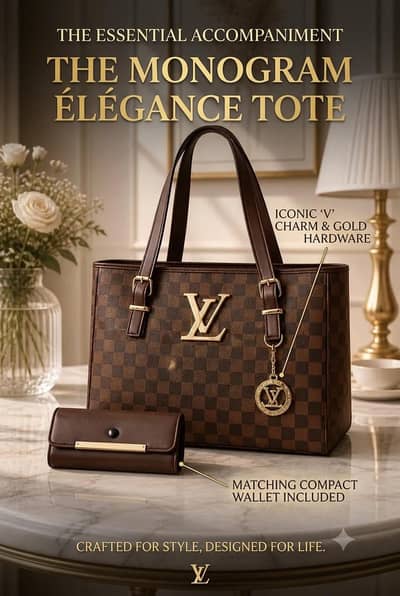  Classic Brown Leather Shoulder Bag