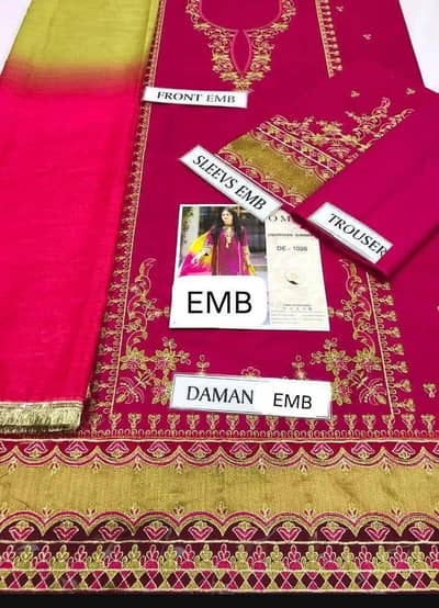maroon embroidered kurta set with duppatta