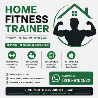 Home Fitness Trainer | Personal Workout & Weight Loss Coach