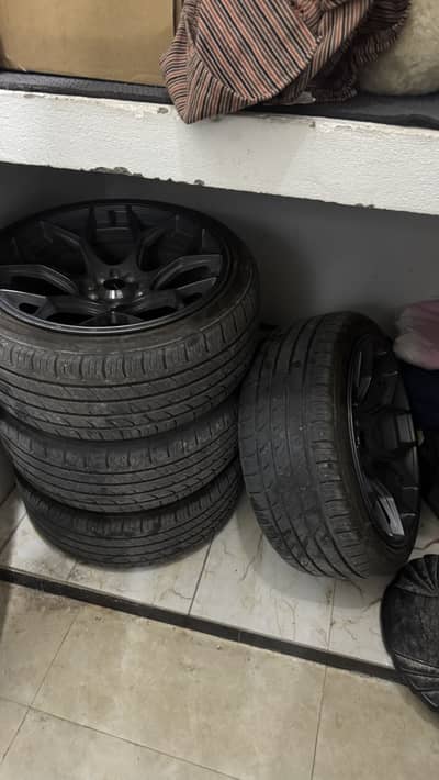 17 inch shougun 8.25 jj multi pcbd with tyres and also withoutTyre