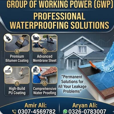 Gwp( gourp of working power) we deal all kind of water proofing work