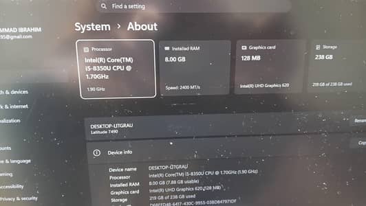 Dell Core I5 8th Generation For sale