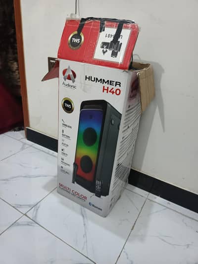 Audionic Hummer H40 Speaker | Original Box + Mic