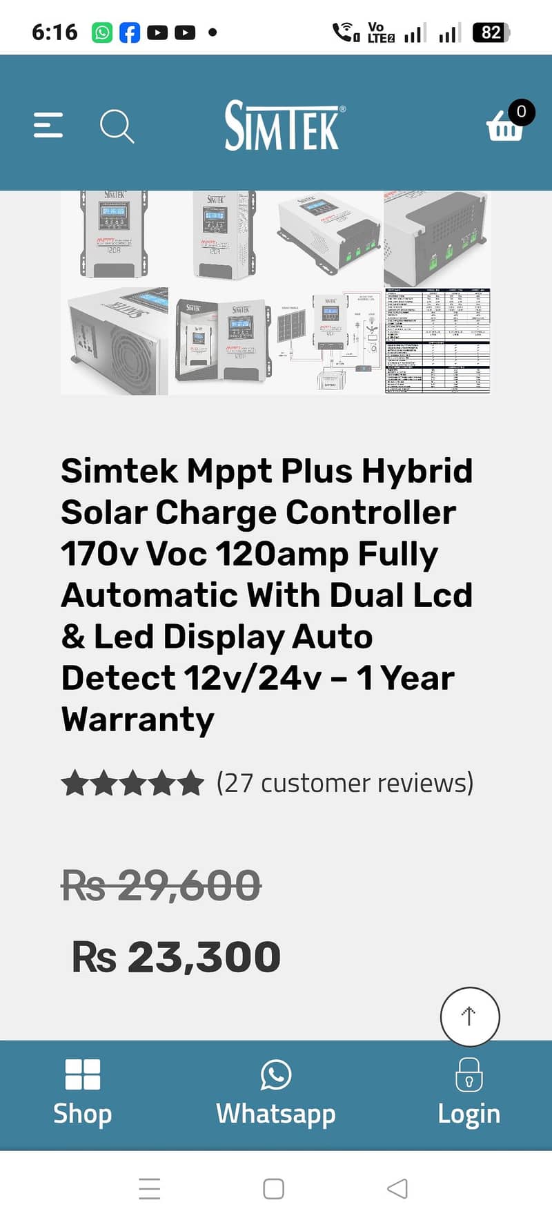 Mppt simtek 120a 8