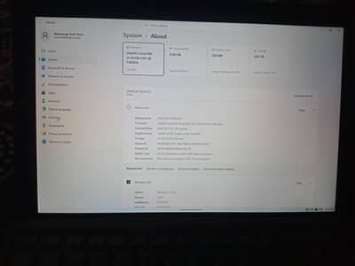 Intel core i5 8th generation laptop 8gb ram 256gb SSD and HD display