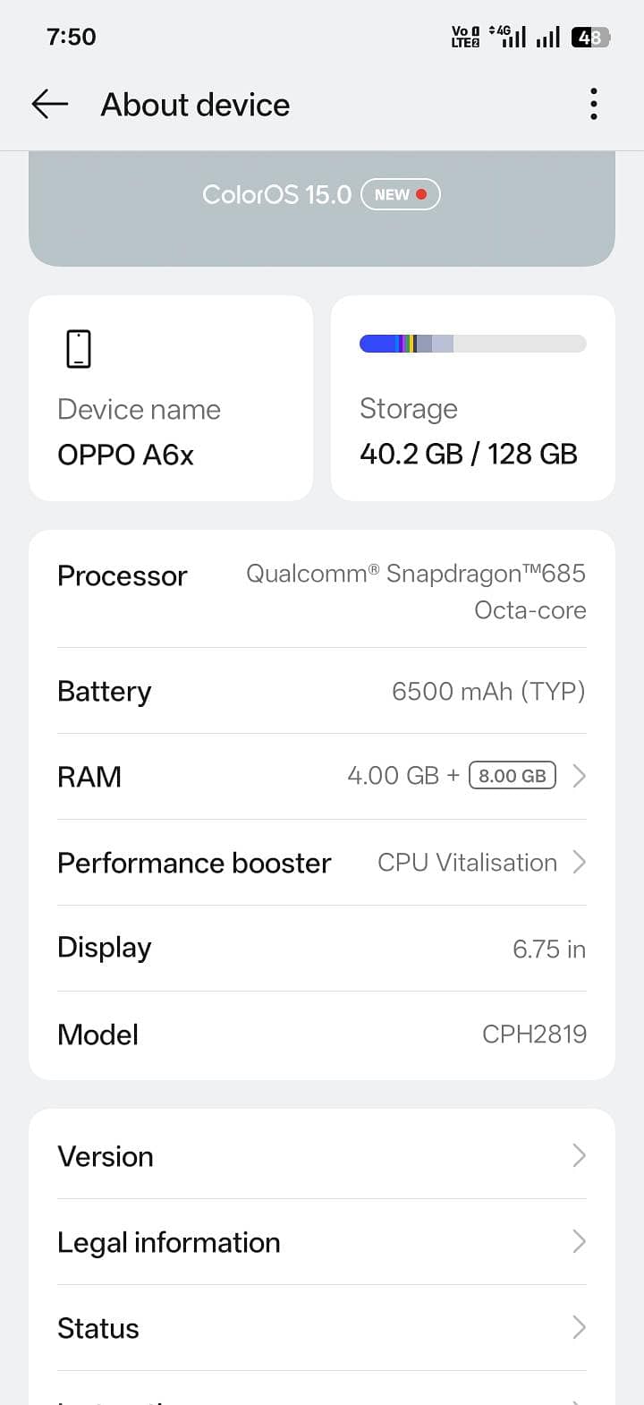 OPPO A6x 1