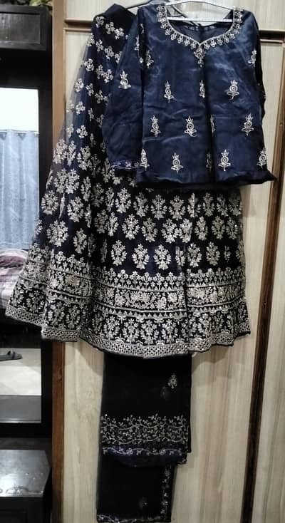 stitched lehanga