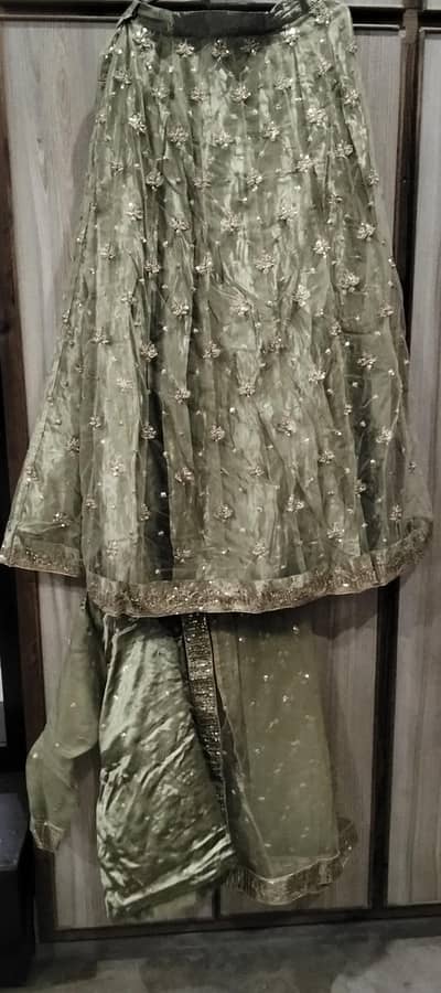 stitched lehanga