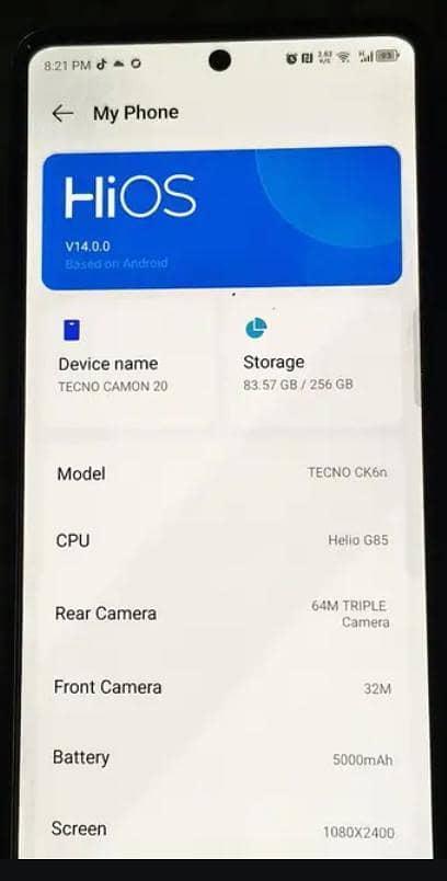 Tecno CAMON 20 Pro 2