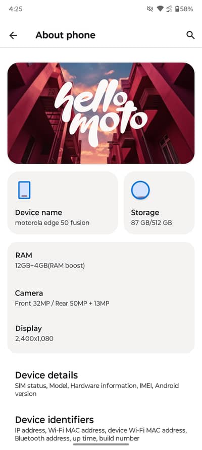 Motorola Edge 50 Fusion