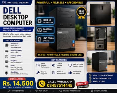 Dell PC with complete setup (10-10 condition)