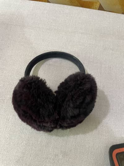 Original UK Faux Fur Winter Earmuffs – Black | Soft & Warm