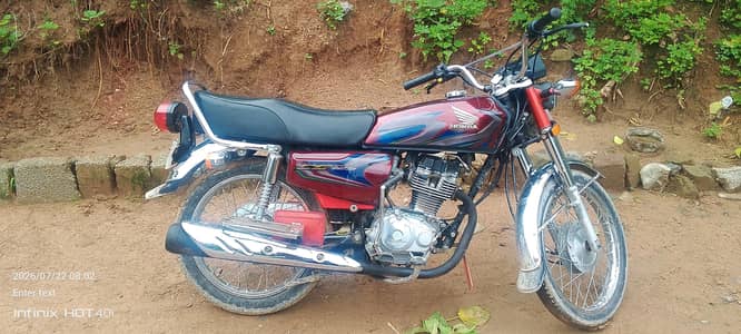 Honda 125 for sale model 2022 location pindi kahuta & cnt 03270344219