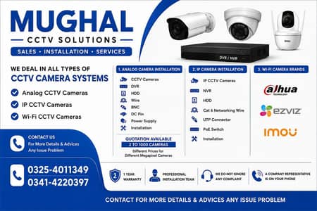 CCTV camera sale and installation