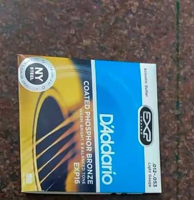 Original D'addario EXP 16 Acoustic guitar strings (. 012-. 053)