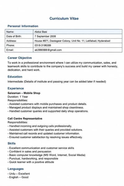 I need a job