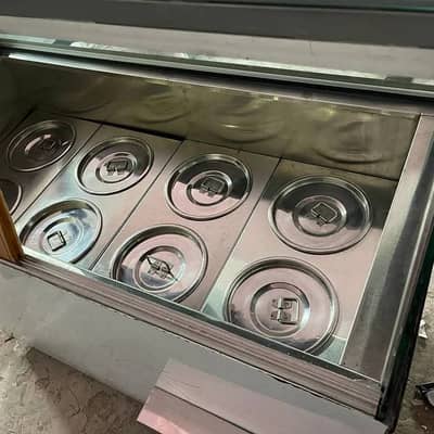 Ice Cream, Double door chiller and D freezer , Cake display chiller