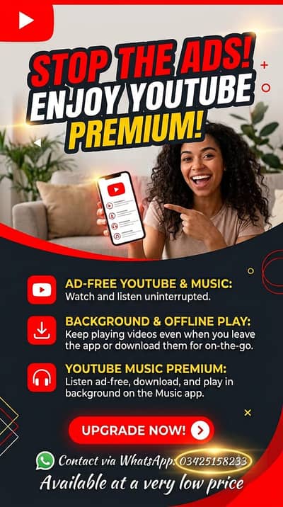 YOUTUBE PREMIUM AVAILABLE IN VERY LOW PRICE  ll Grab your premium