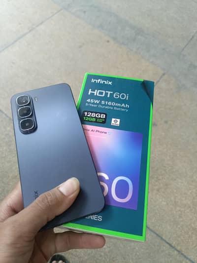 Infinix Hot 60i 6+6/128GB complete box no open repir cundion 10.10