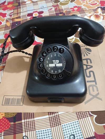 antique classic vintage rotary telephone set