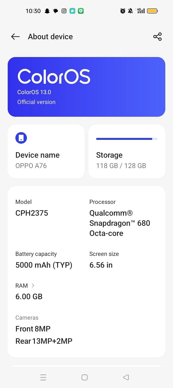 OPPO A76 2