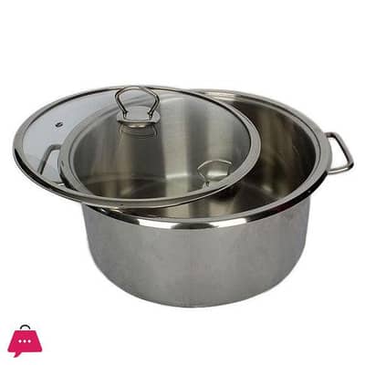 Alpha Cooking Pot double bottom stainless steel 36CM