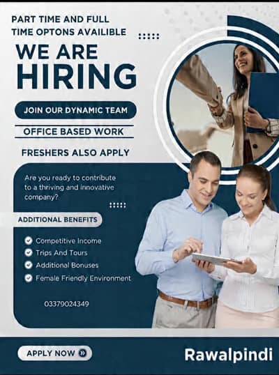hiring for Hr department social media management and customer service