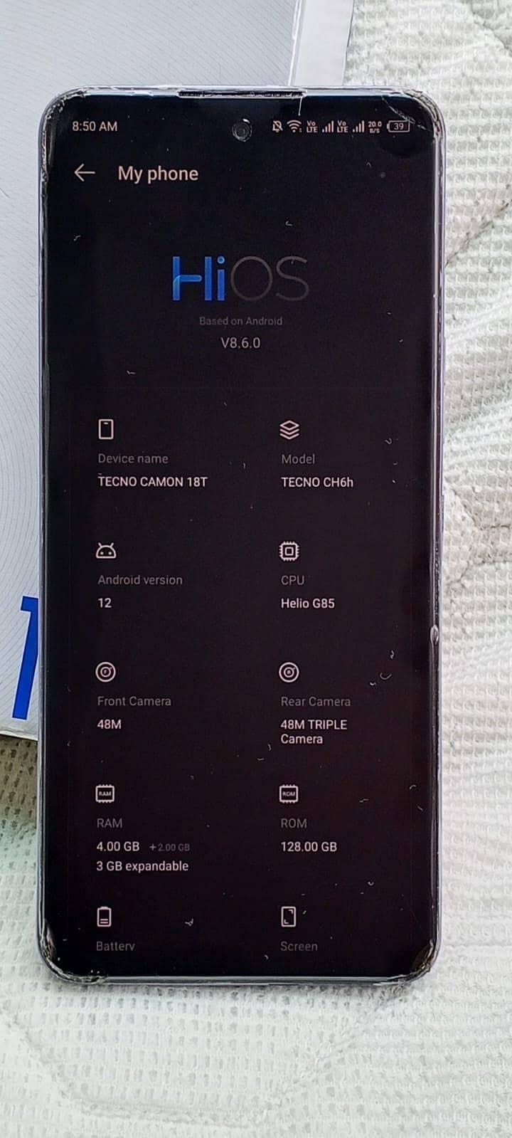 Tecno CAMON 18T 7