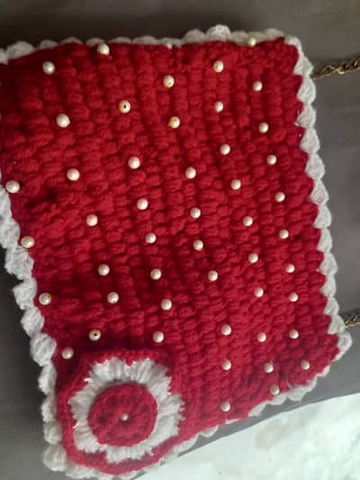 Hand made crochet bag