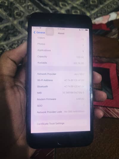 iPhone 7plus pta aprowed 128 gb
