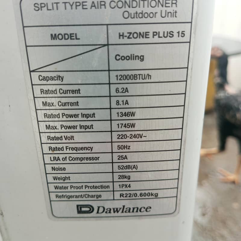 Dawlance Split Ac 1 ton 1