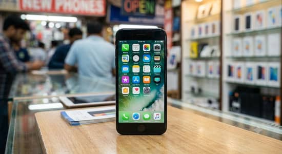 iPhone 7 Plus 10.10 black color mein battery health 100% 128 GB memory