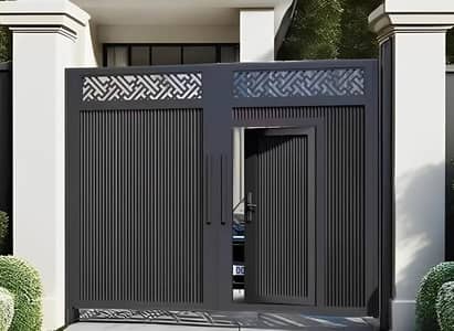 Double door gate - CNC Gate - Iron Gate - Steel Gate - Sliding Gate