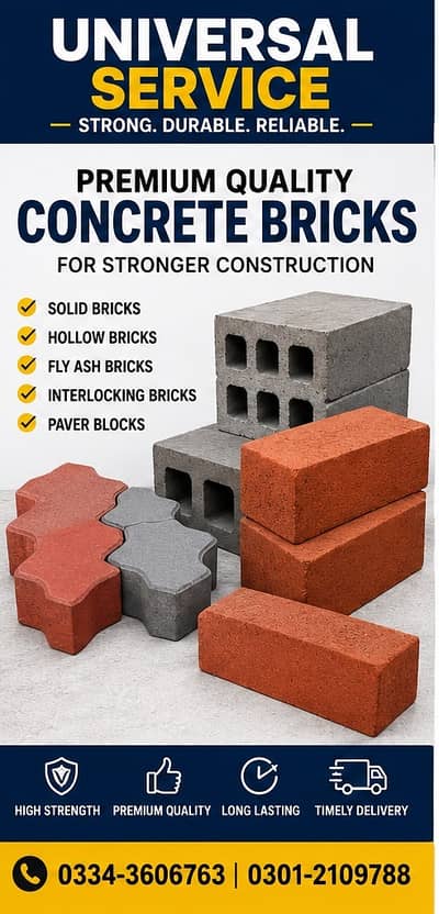 Concrete Pavers, Bricks, Blocks Best Quality Pavers Tuff Tiles In Bulk