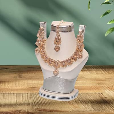 Bridal Gold Plated Lightweight and Elegant Designs Necklace