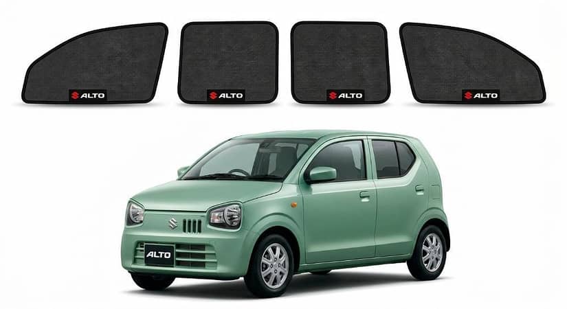 Suzuki Alto Custom Magnetic Window Sun Shades Set (4Pcs) – Model 2014-2026