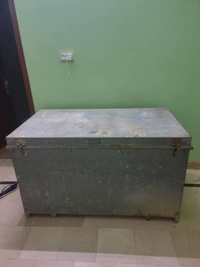 large iron trunk