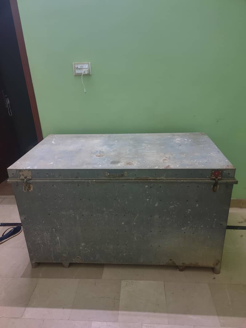 large iron trunk 0