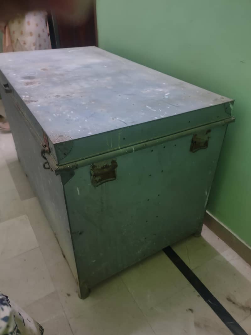 large iron trunk 1